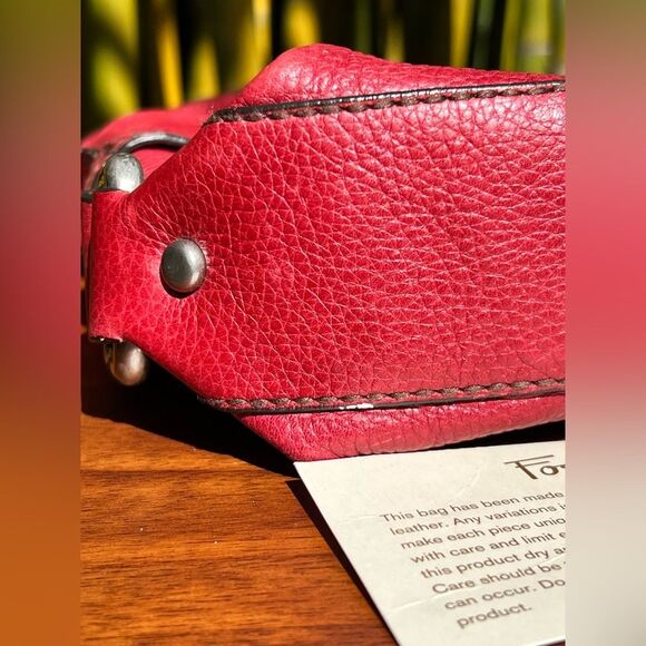 FOSSIL Vintage red bag 🔥 excellent condition 🔥 beautiful 🔥 - Picture 11 of 12